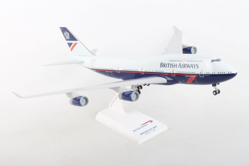 SKYMARKS BRITISH 747-400 1/200 W/ GEAR LANDOR