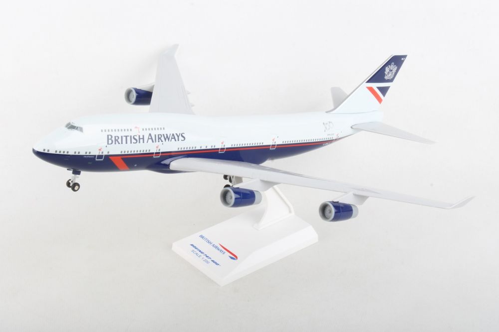 SKYMARKS BRITISH 747-400 1/200 W/ GEAR LANDOR