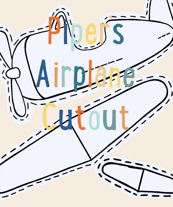 Piper's Airplane Cut-Out